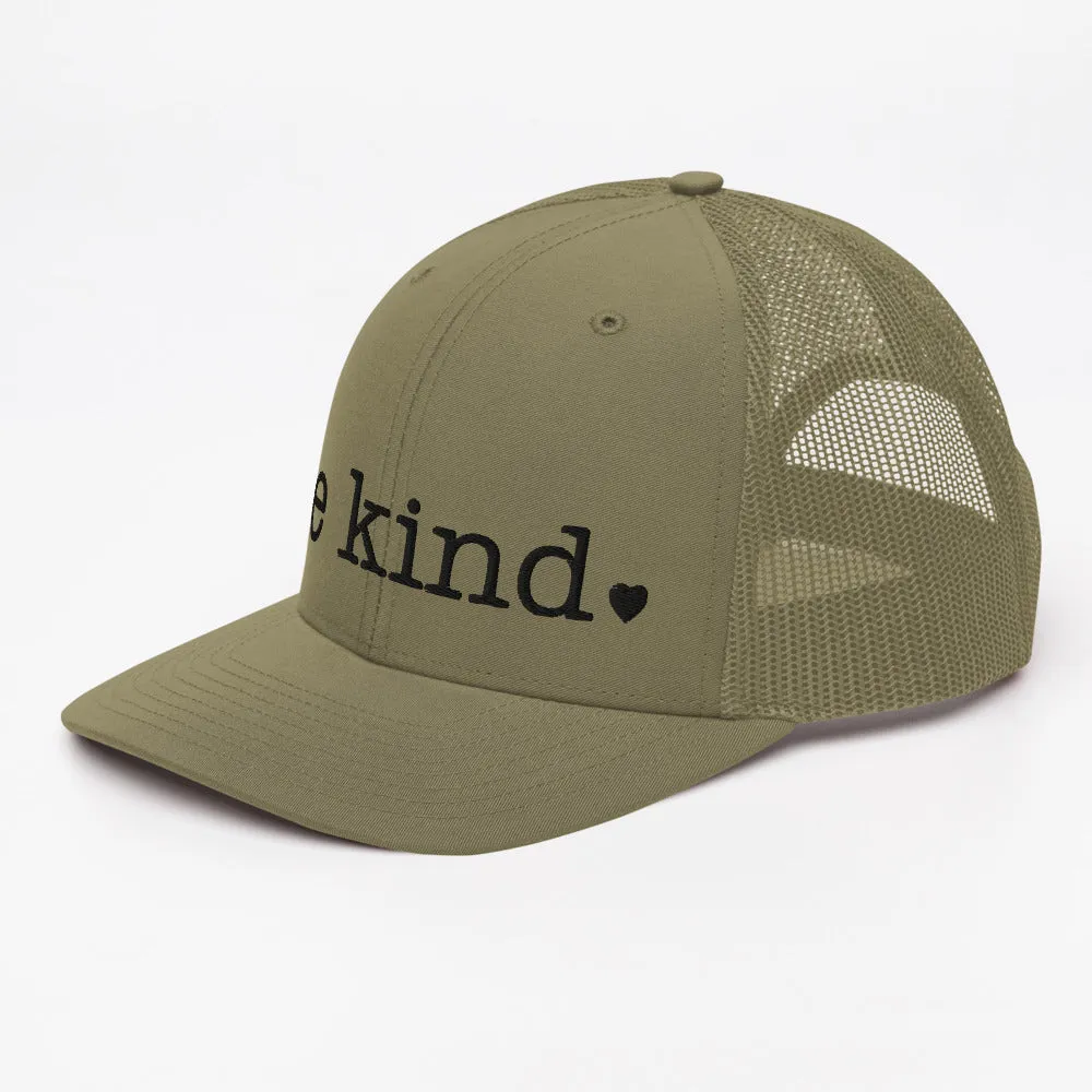 Be Kind Trucker Cap - black