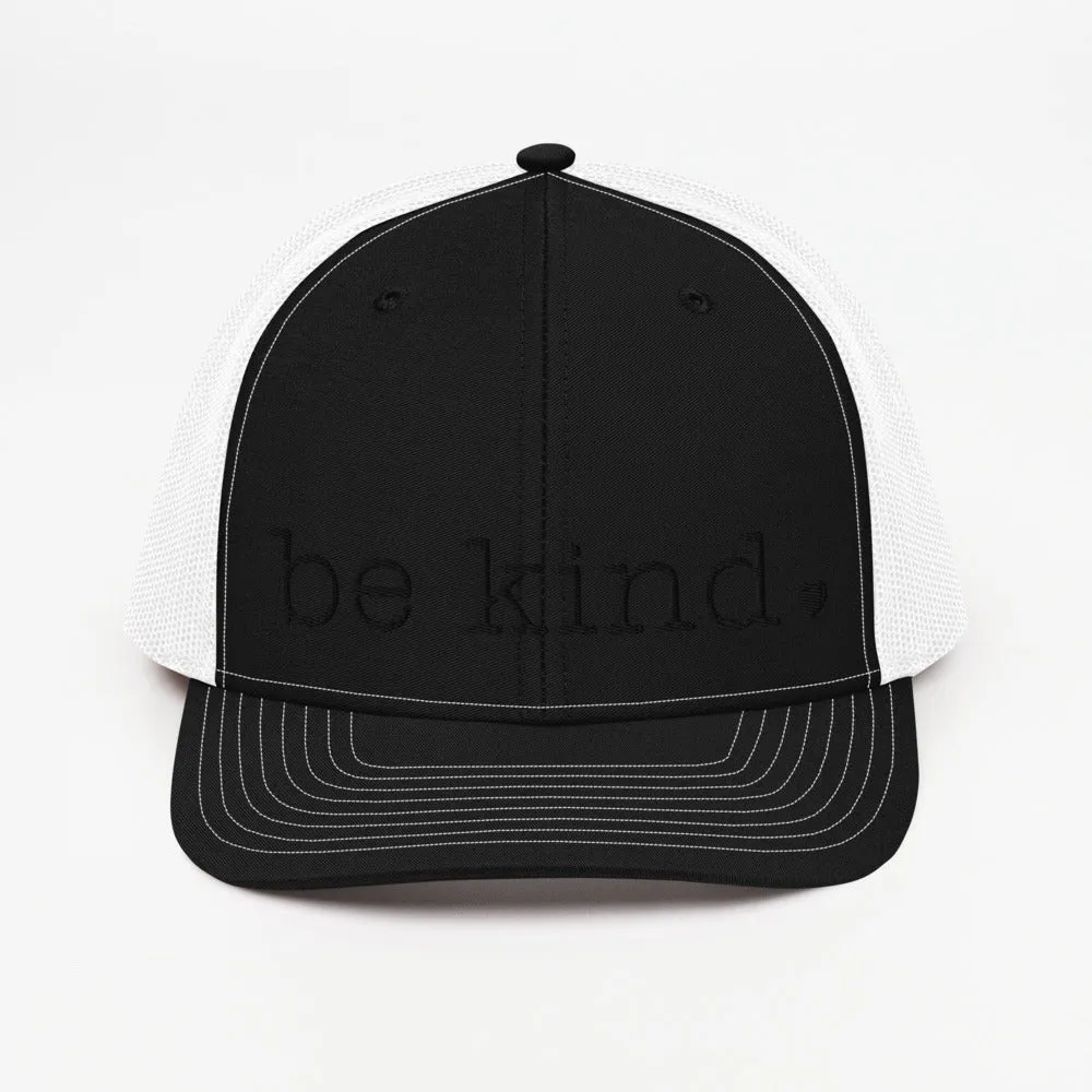 Be Kind Trucker Cap - black