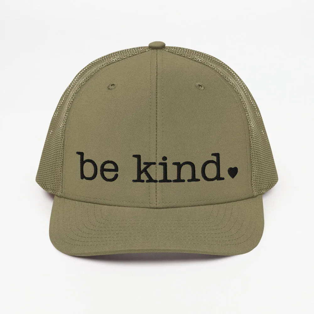 Be Kind Trucker Cap - black