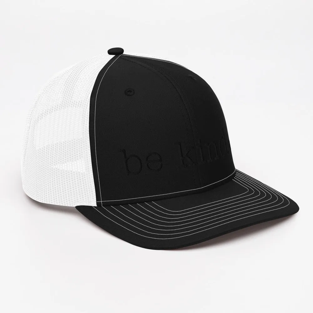 Be Kind Trucker Cap - black