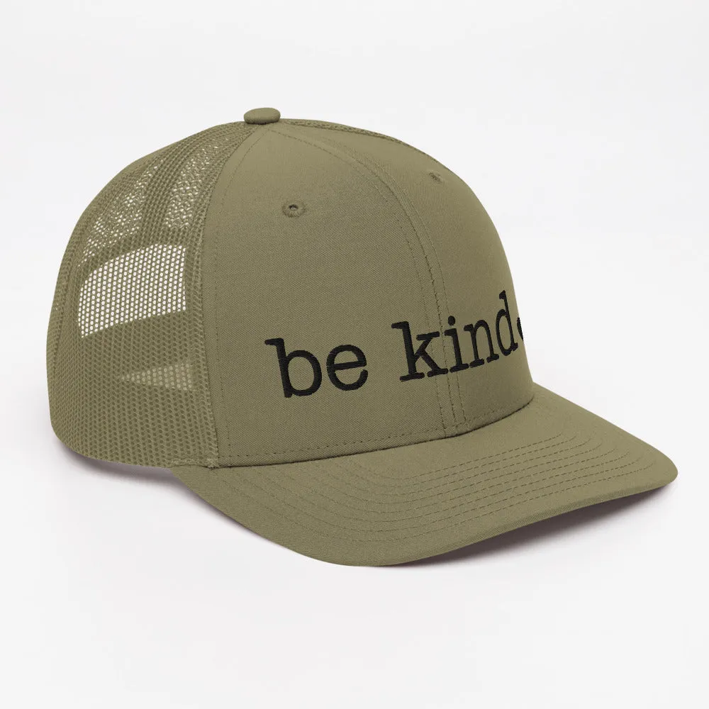 Be Kind Trucker Cap - black