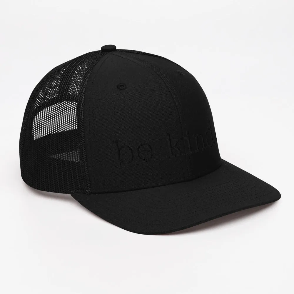 Be Kind Trucker Cap - black