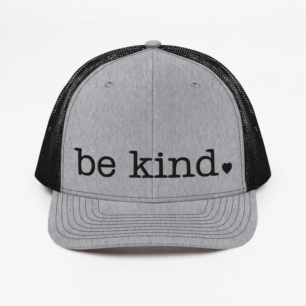 Be Kind Trucker Cap - black