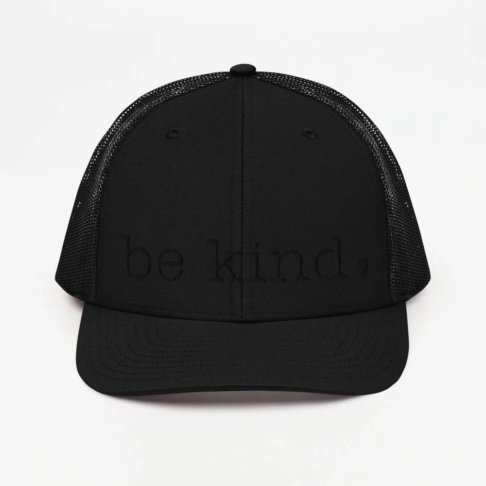 Be Kind Trucker Cap - black