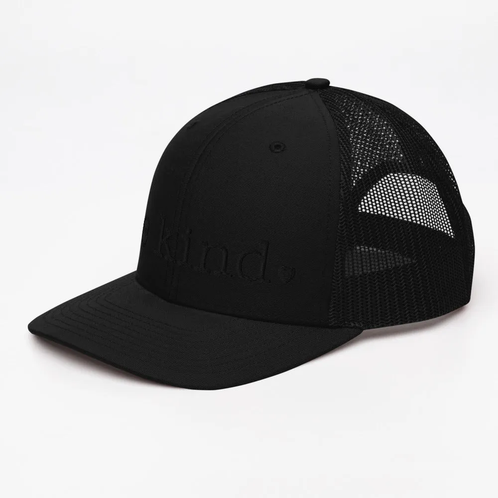 Be Kind Trucker Cap - black