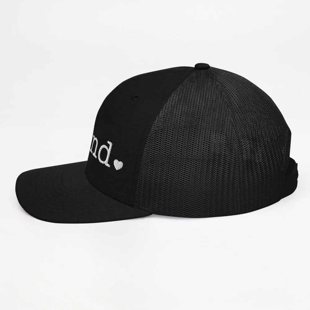 Be Kind Trucker Cap - white