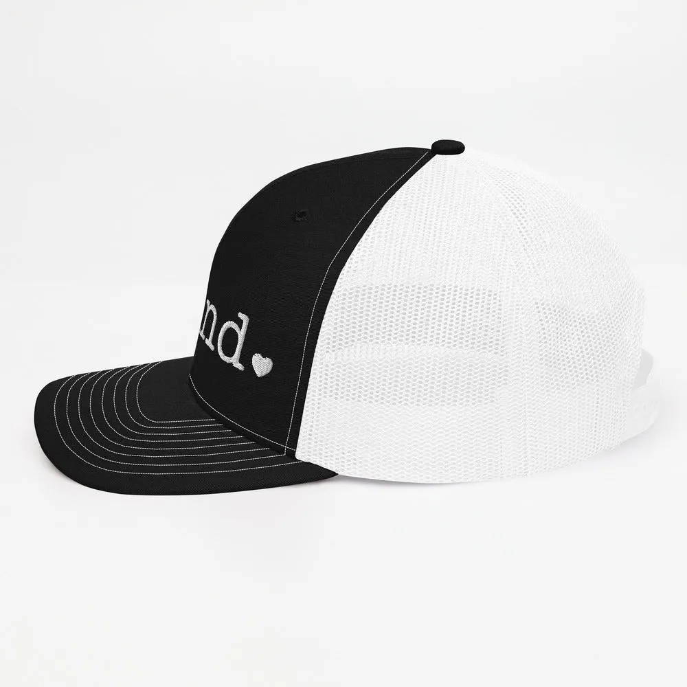 Be Kind Trucker Cap - white