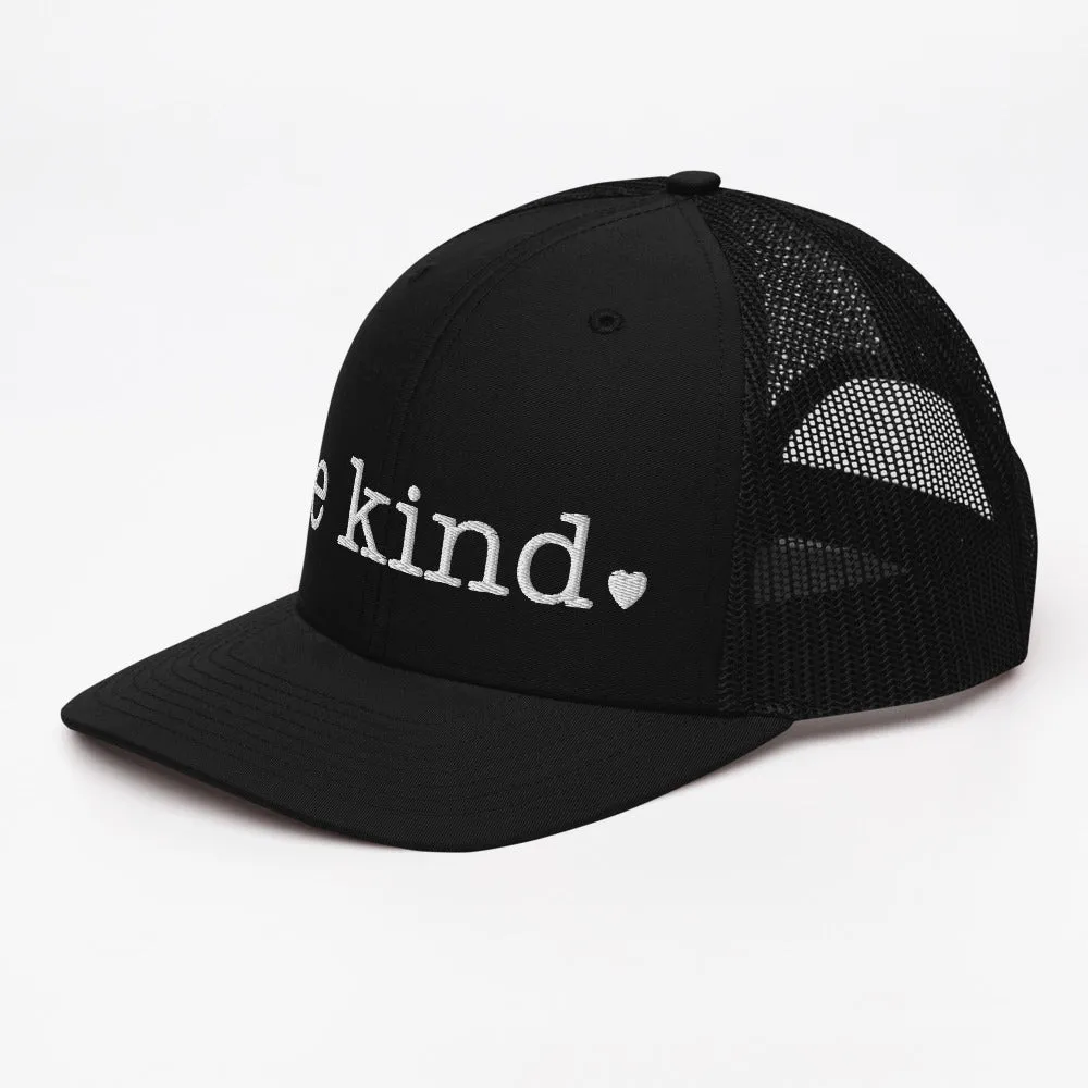 Be Kind Trucker Cap - white
