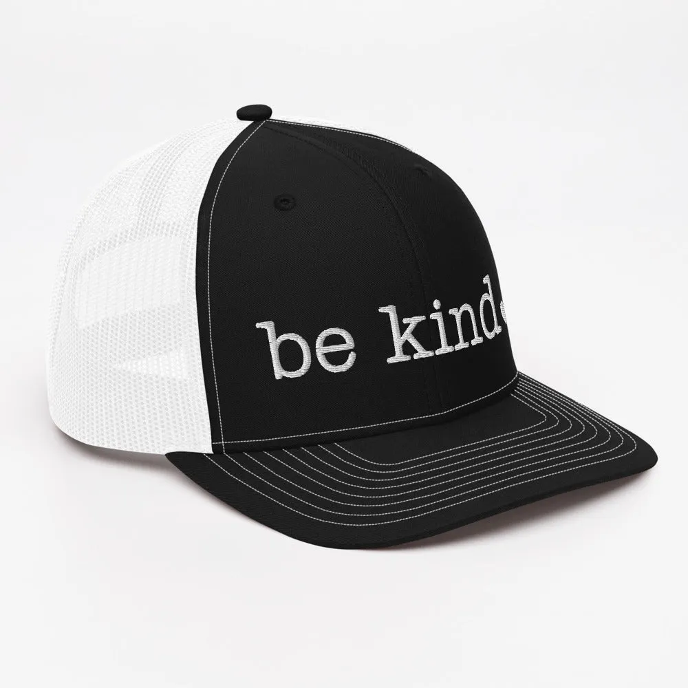 Be Kind Trucker Cap - white