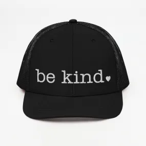 Be Kind Trucker Cap - white