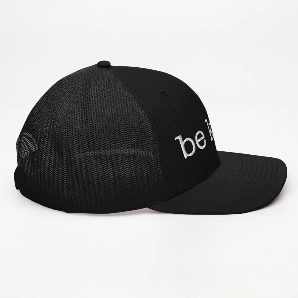 Be Kind Trucker Cap - white