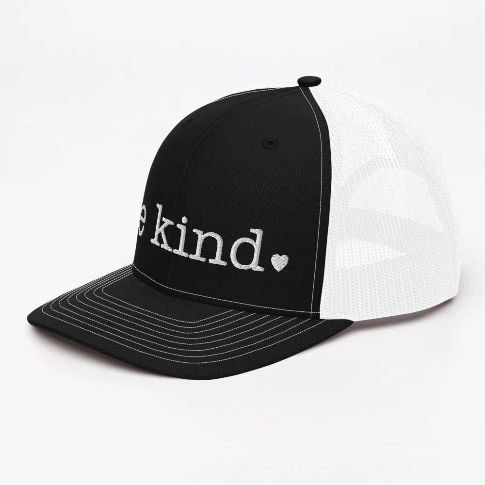 Be Kind Trucker Cap - white