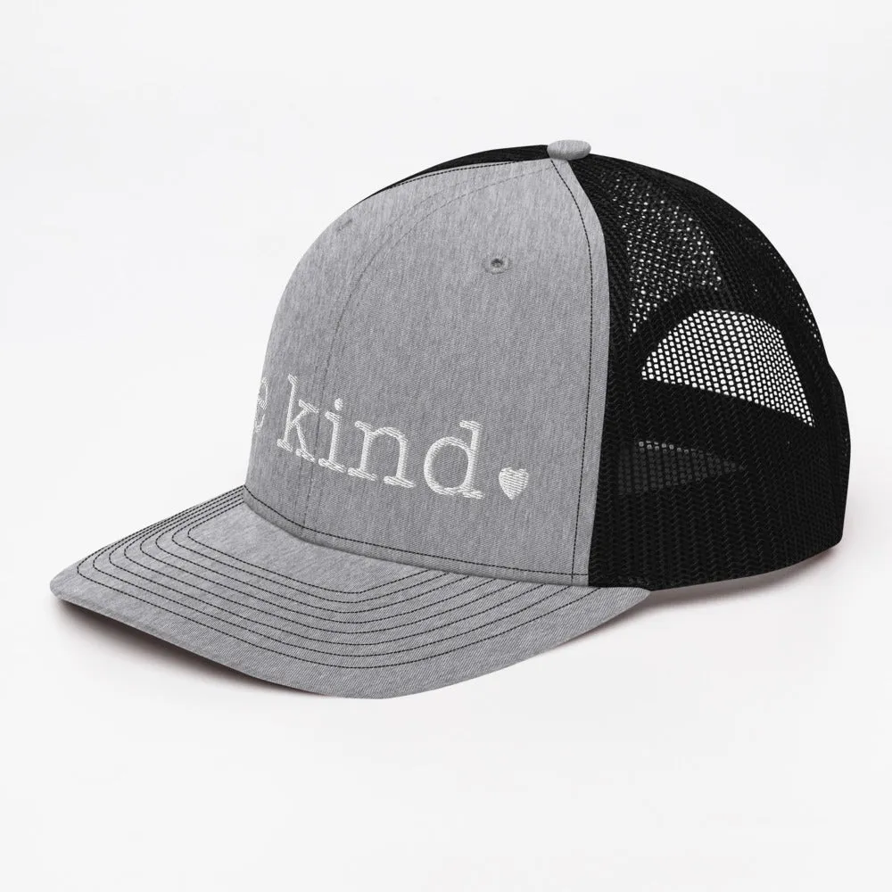 Be Kind Trucker Cap - white