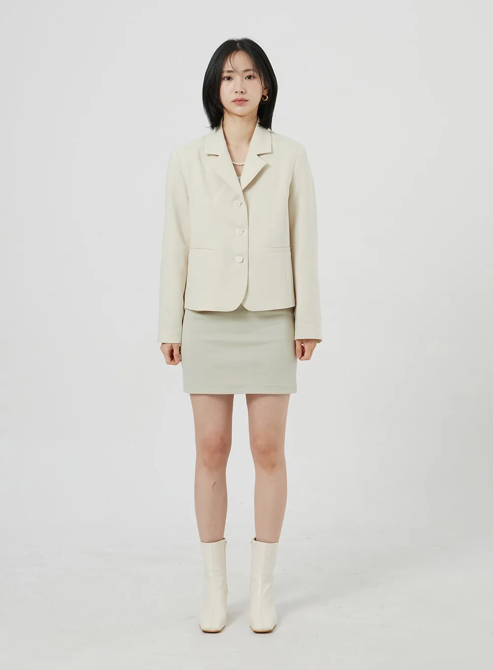 Button Blazer Jacket OM306