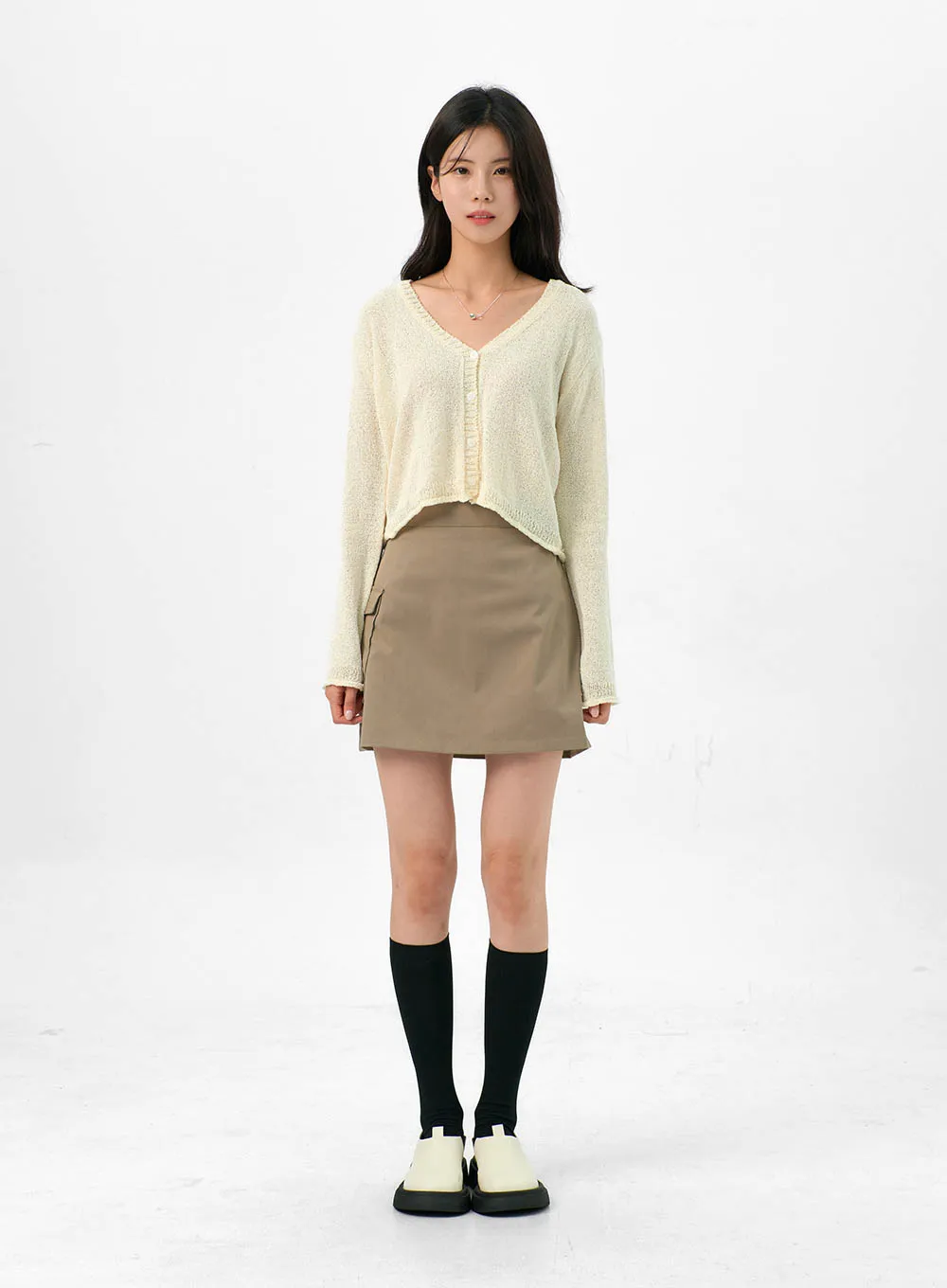 Buttoned V-Neck Sweater OG322