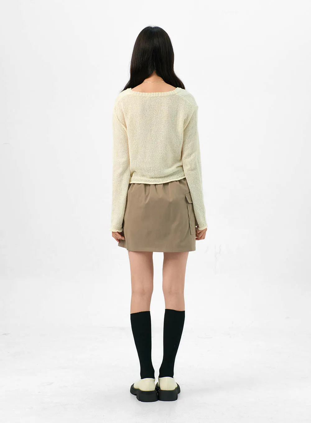 Buttoned V-Neck Sweater OG322