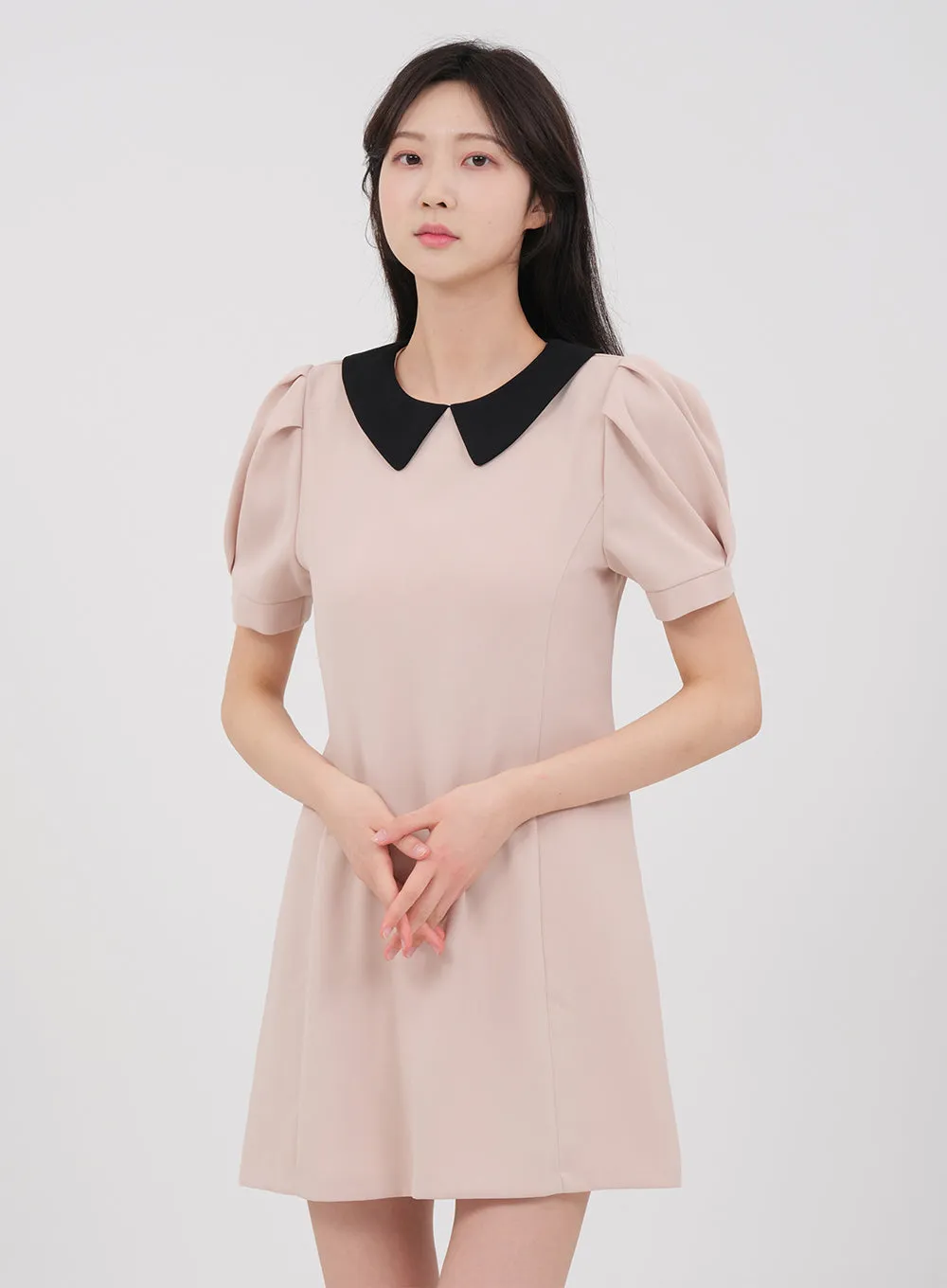 Collared Short Mini Dress OM30