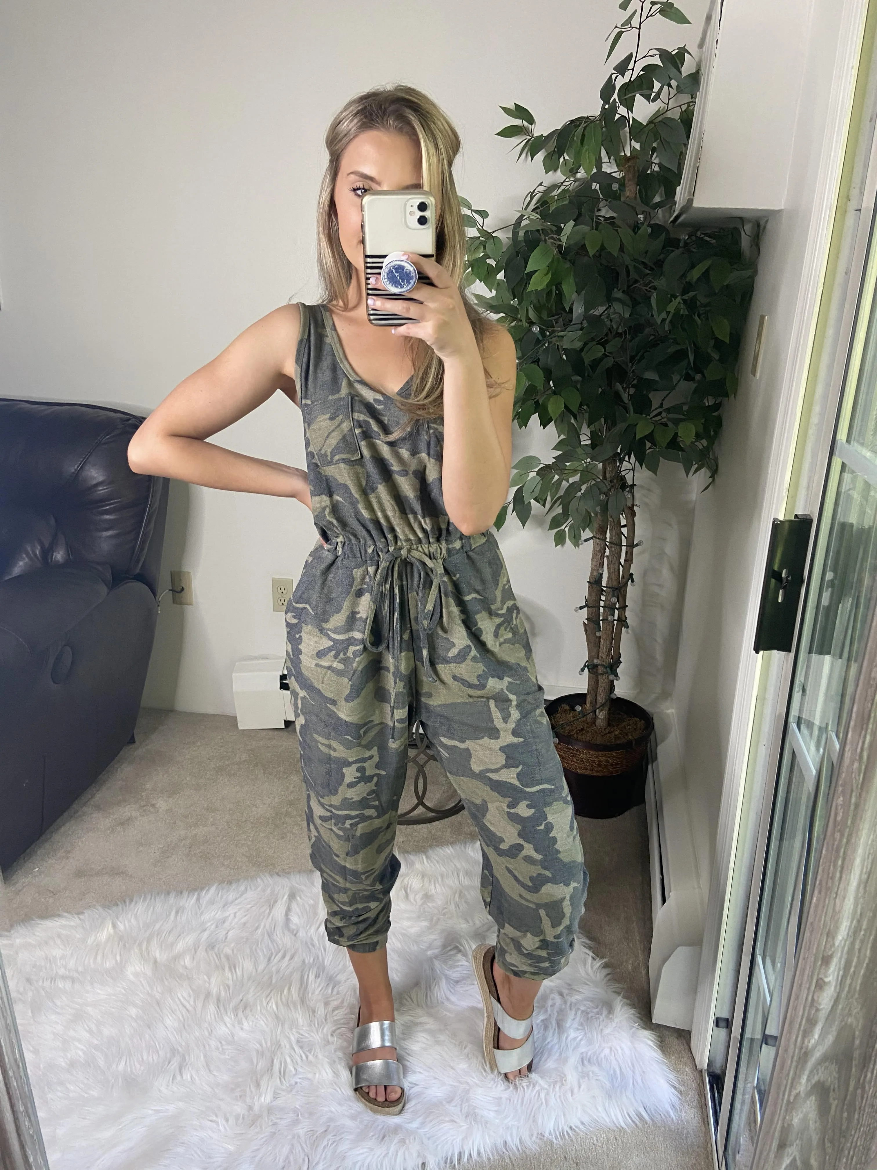 Comfy Camo Jumpsuit