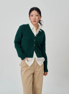 Cropped Knit Cardigan IM315