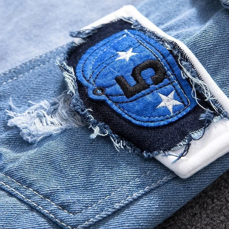 Denim Jacket Men's Street Casual Bomber Jacket Hoodies