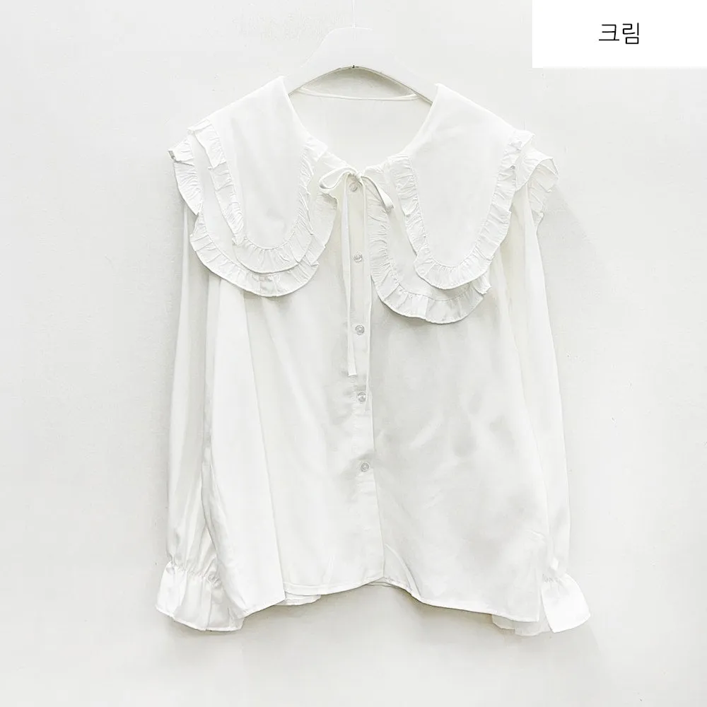 Double Frill Collar Blouse BM7