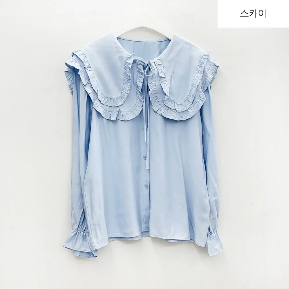 Double Frill Collar Blouse BM7
