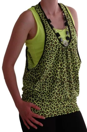 Gia Animal Print Beaded Tops