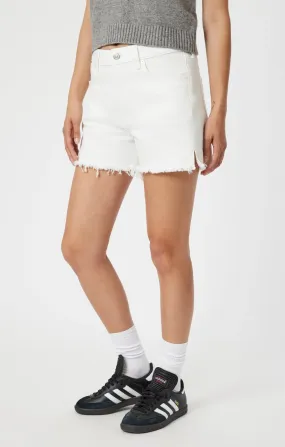 Heidi Straight Leg Shorts - Off White