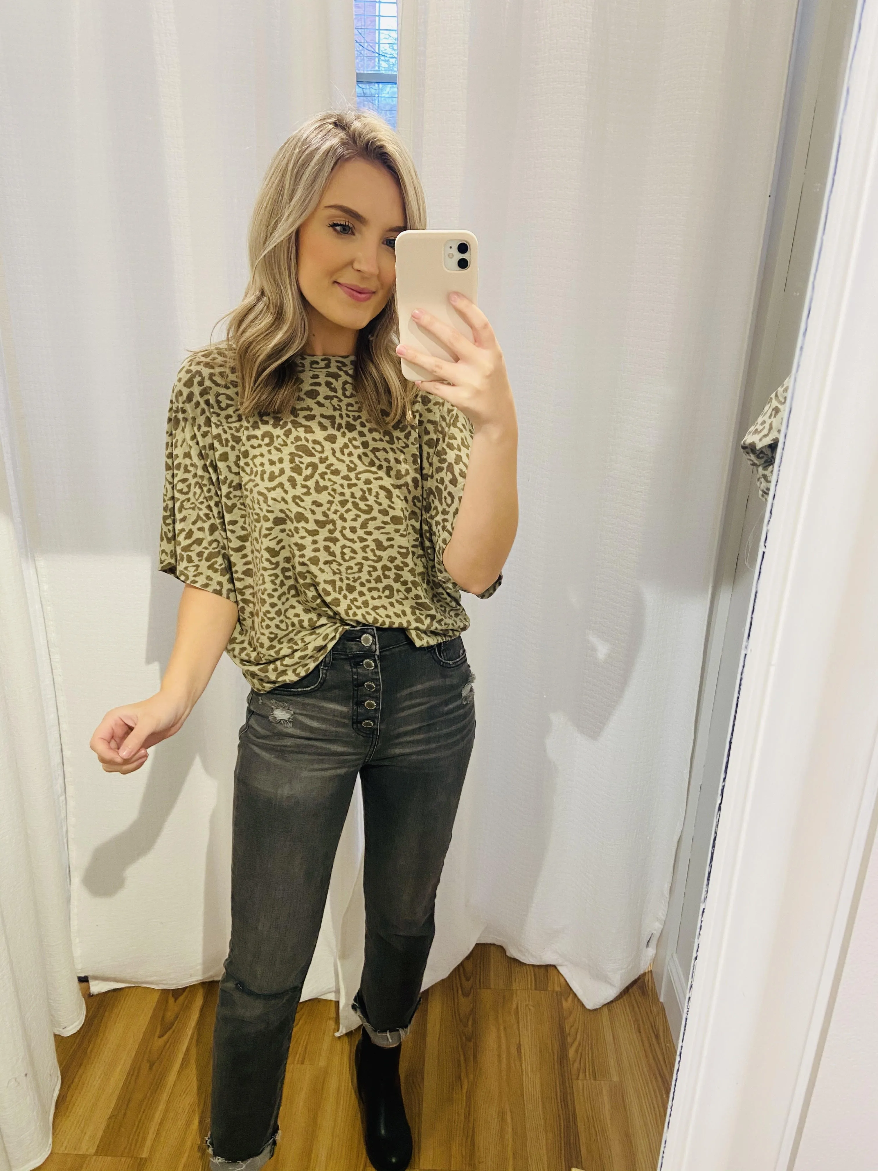 Leopard Olive Lounge Set