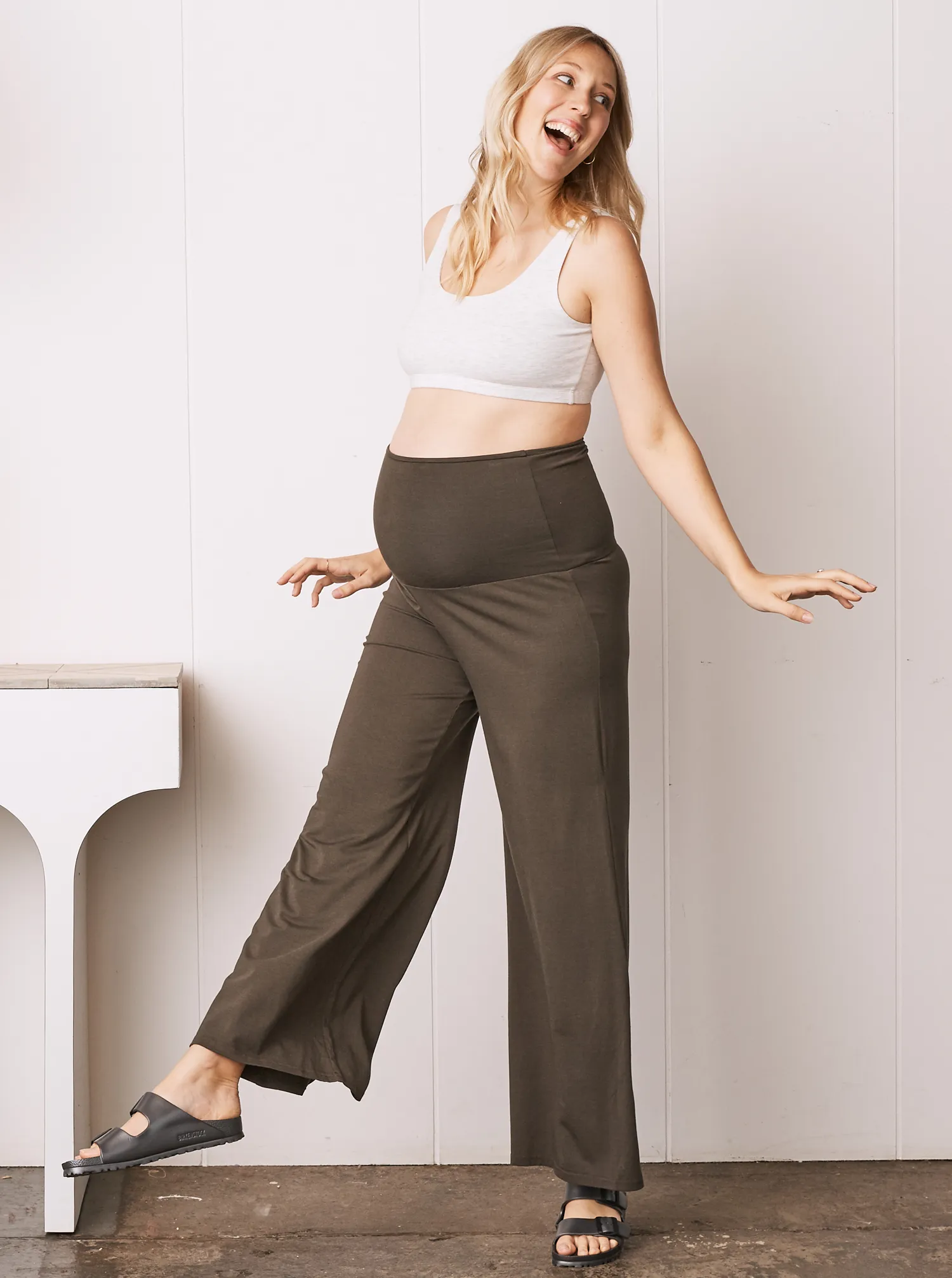 Lilou Maternity Lightweight Sleeping Sports Bra - Grey