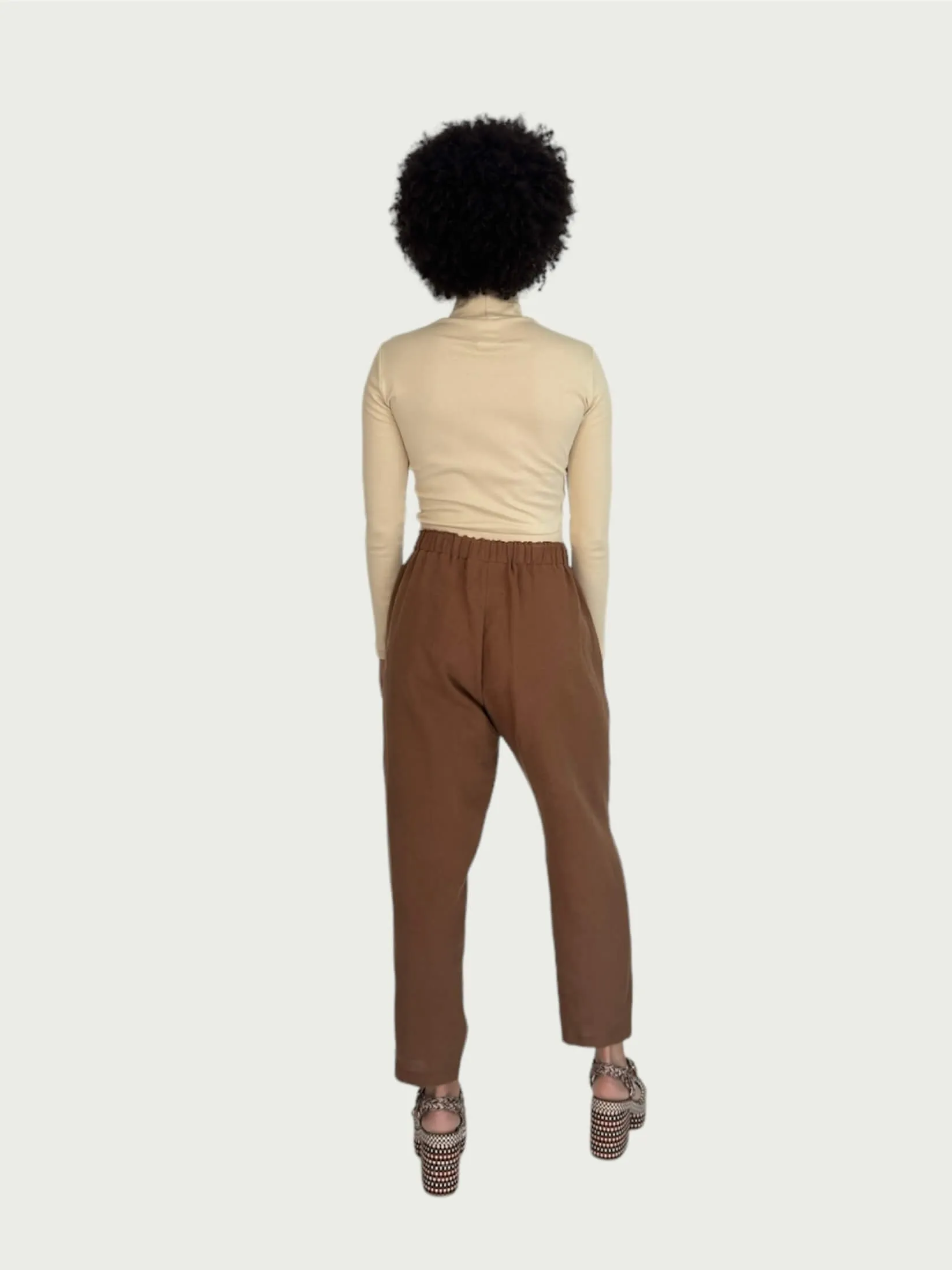 Linen Daily Slacks in Cacao