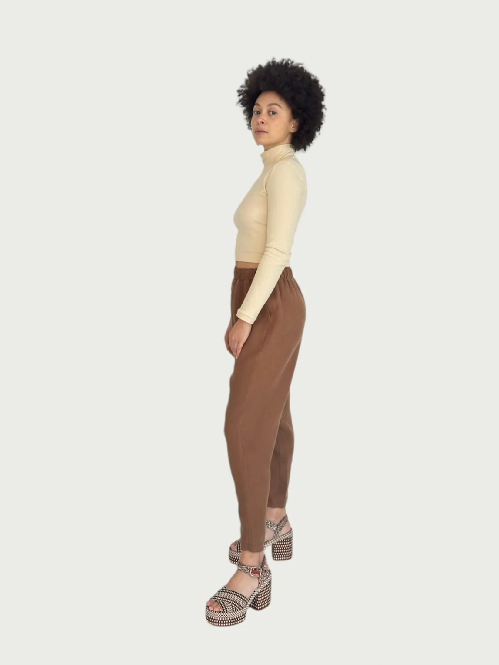 Linen Daily Slacks in Cacao