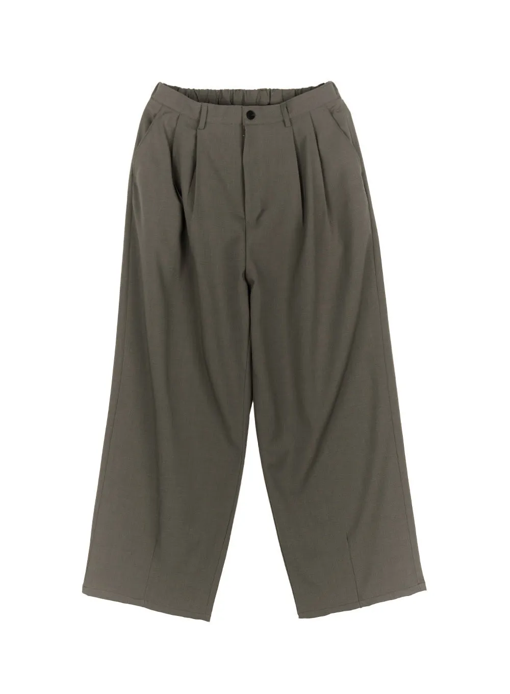 Men's Pintuck Wide-Leg Slacks IA510