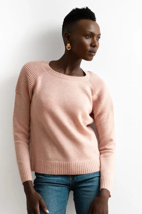 Motorbiker Cashmere Sweater LIGHT PINK