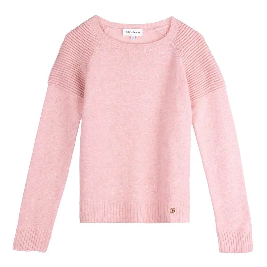 Motorbiker Cashmere Sweater LIGHT PINK