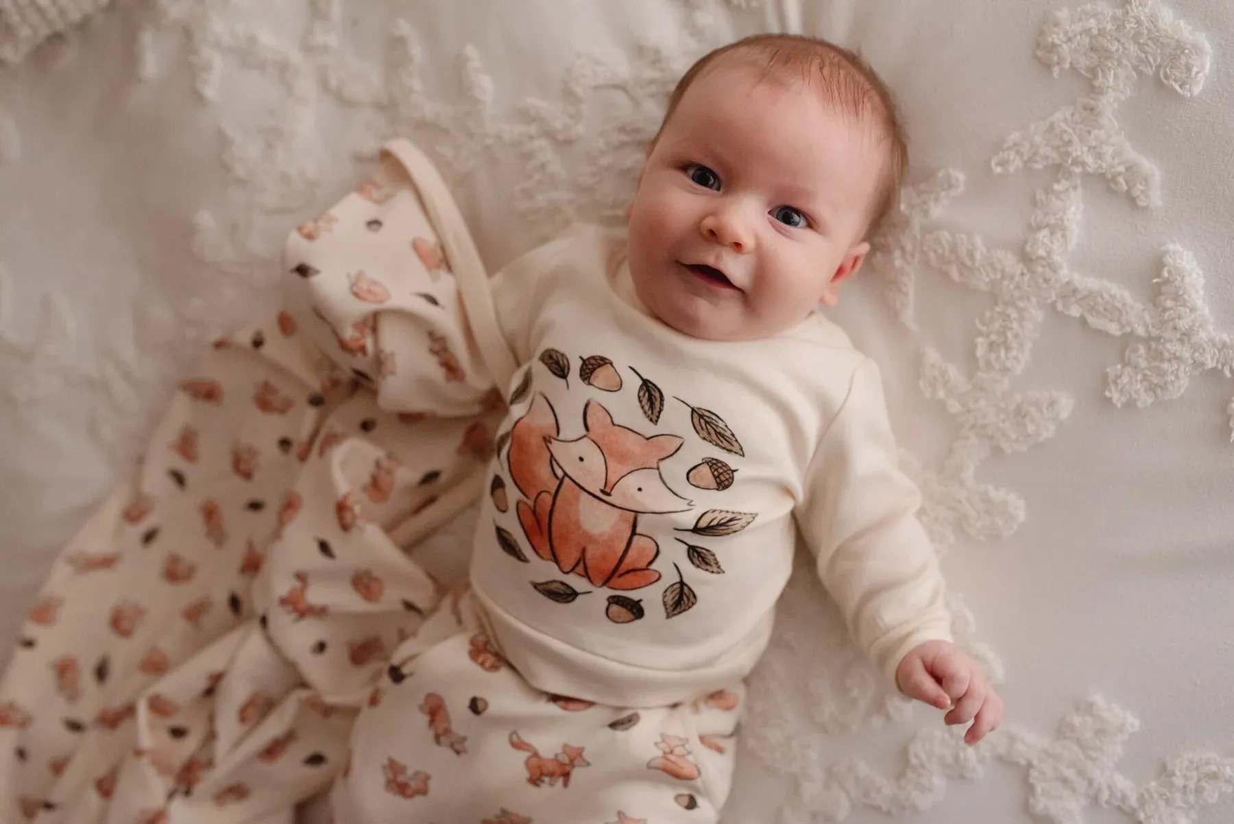 Organic Sweatshirt & Jogger Set in Foxy