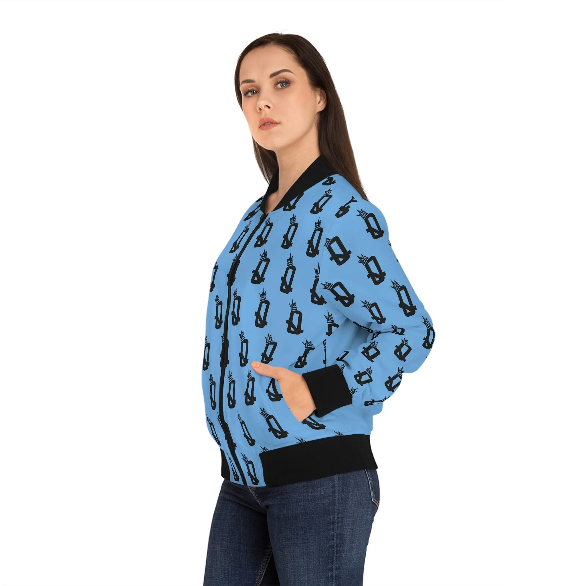 Proud Queen (Baby Blue) Bomber Jacket