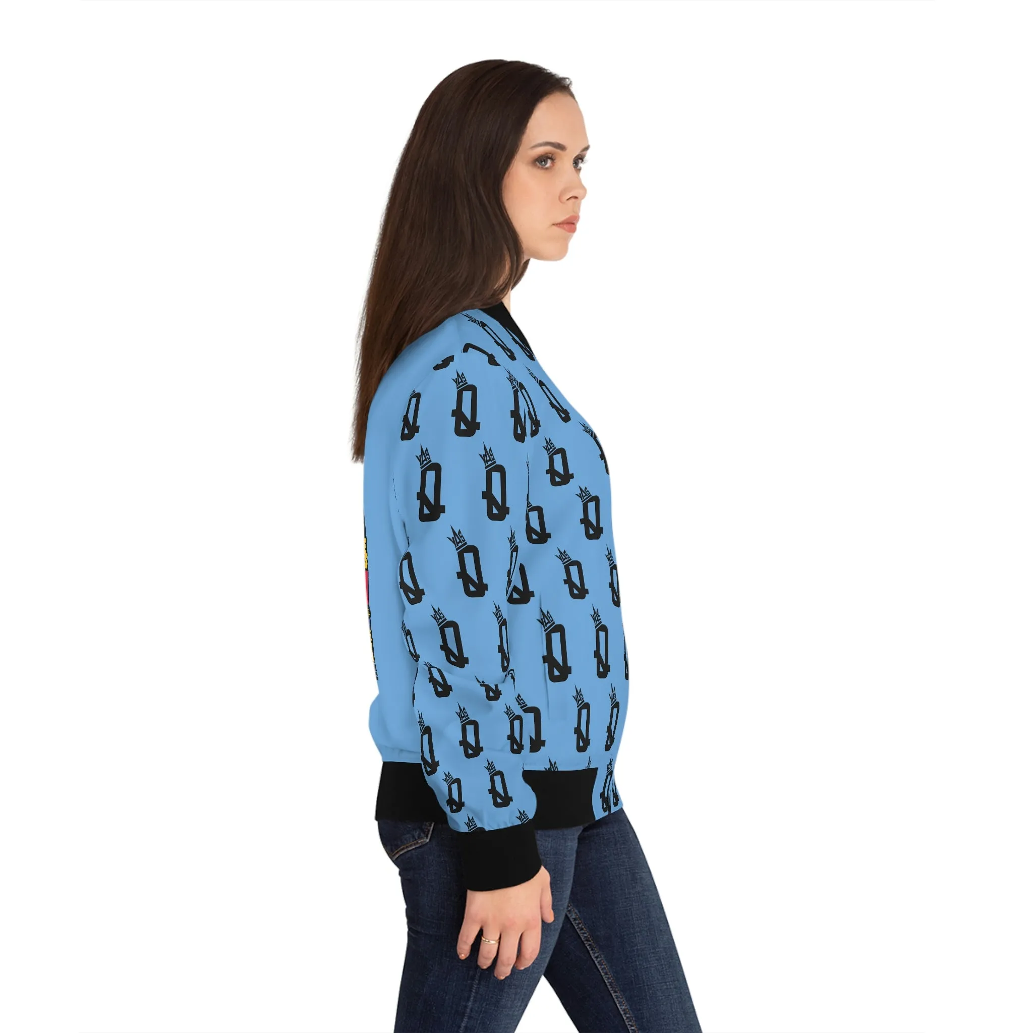 Proud Queen (Baby Blue) Bomber Jacket