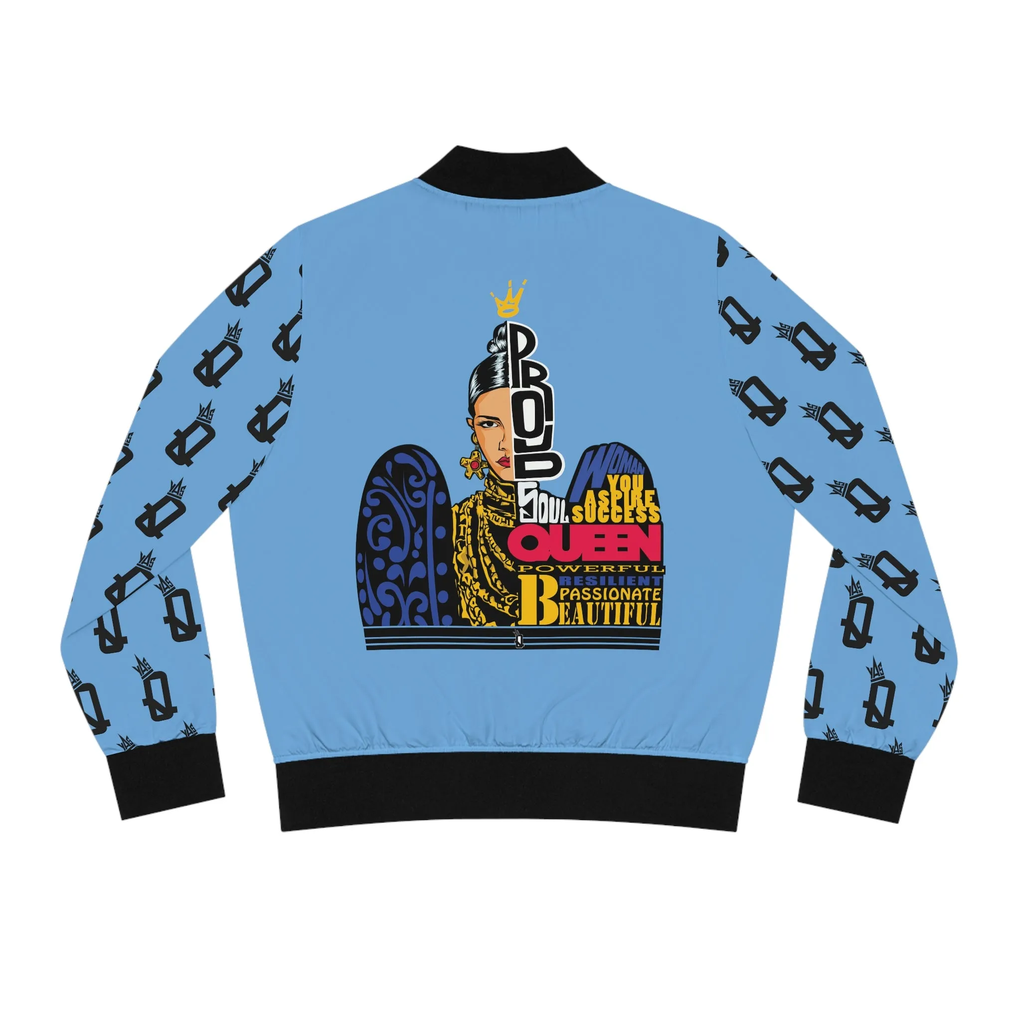 Proud Queen (Baby Blue) Bomber Jacket