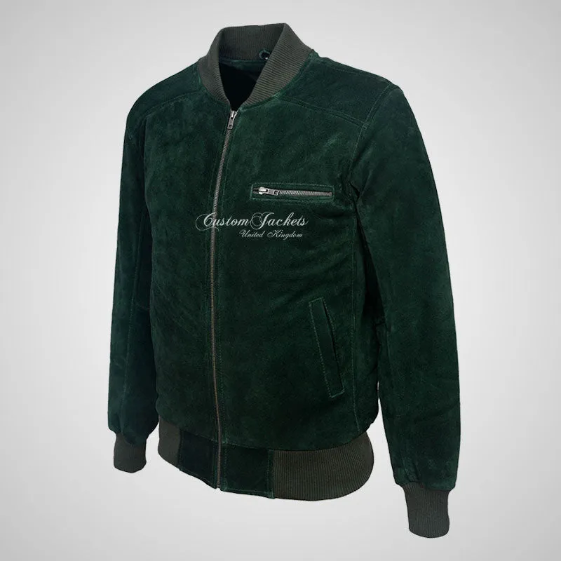 SEVENTIES 70’s Suede Bomber Jacket For Mens