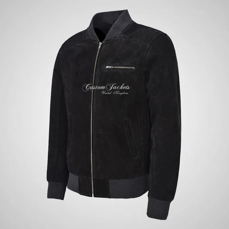 SEVENTIES 70’s Suede Bomber Jacket For Mens