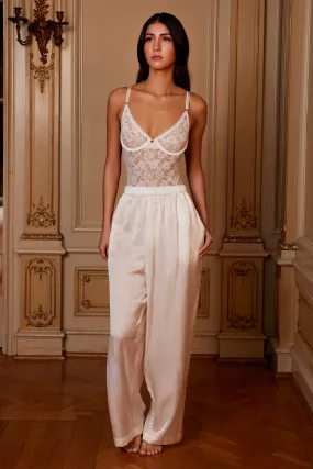 Silk Pants White